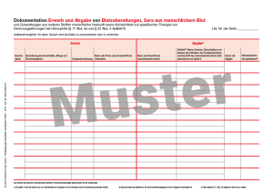 Sera- und Blutprodukte Karteikarten