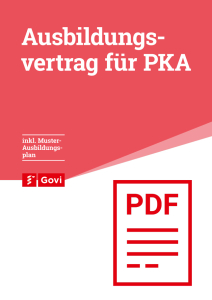 Ausbildungsvertrag für PKA