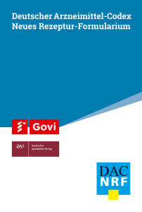 Deutscher Arzneimittel-Codex® / Neues Rezeptur-Formularium® (DAC/NRF) - DVD-ROM