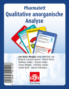 Pharmatett - Qualitative anorganische Analyse